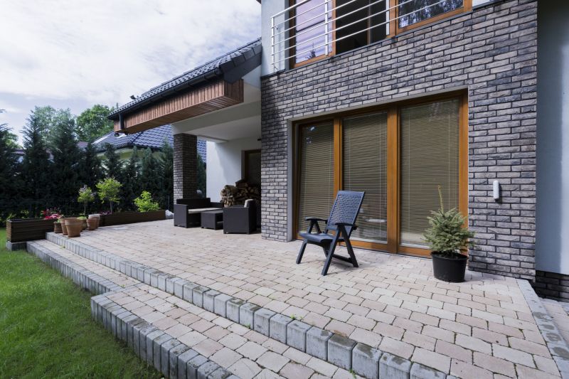 Brick paver design for backyard