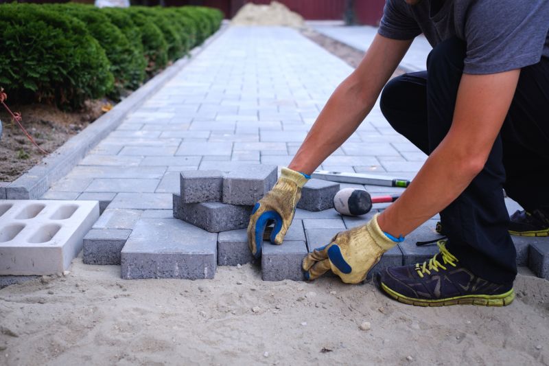 Large-format paver installation