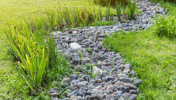 River Rock Garden Installation in Ankeny